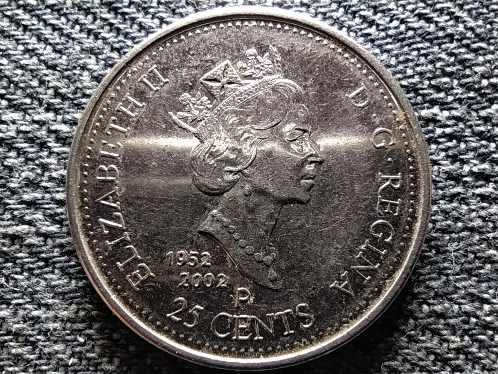 Kanada II. Erzs&eacute;bet arany jubileuma Kanada nap 25 Cent