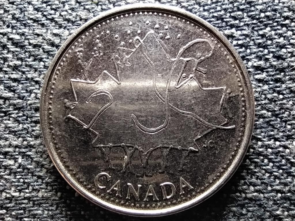 Kanada II. Erzs&eacute;bet arany jubileuma Kanada nap 25 Cent
