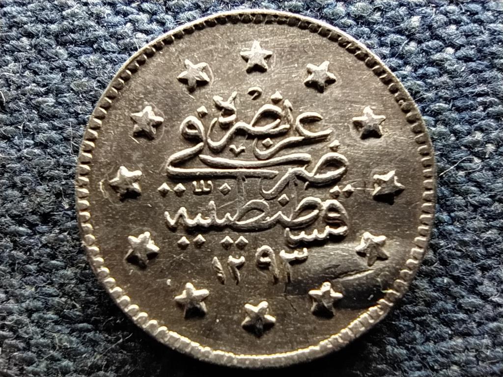 Oszm&aacute;n Birodalom II. Abdul-Hamid (1876-1909) .833 ez&uuml;st 1 kurus