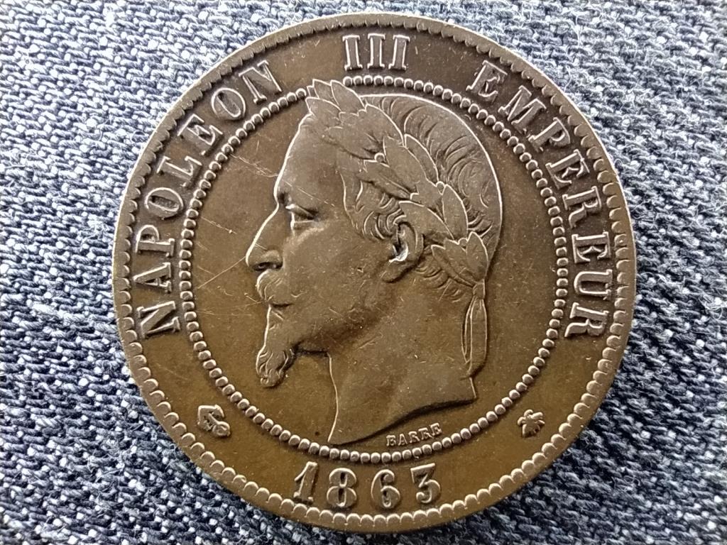 Franciaorsz&aacute;g III. Nap&oacute;leon (1852-1870) 10 Centimes
