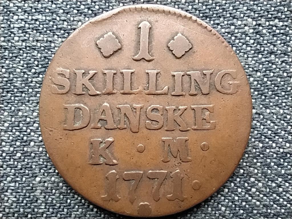 D&aacute;nia VII. Kereszt&eacute;ly (1766-1808) 1 Skilling