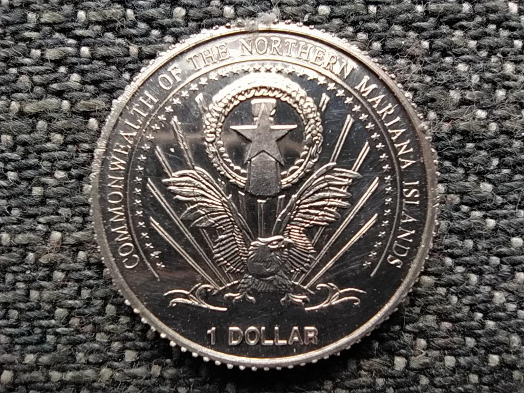 &Eacute;szak-Mariana-szigetek III. Le&oacute; p&aacute;pa .999 ez&uuml;st 1 doll&aacute;r