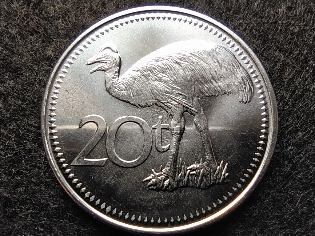 P&aacute;pua &Uacute;j-Guinea II. Erzs&eacute;bet (1975 - ) 20 toea