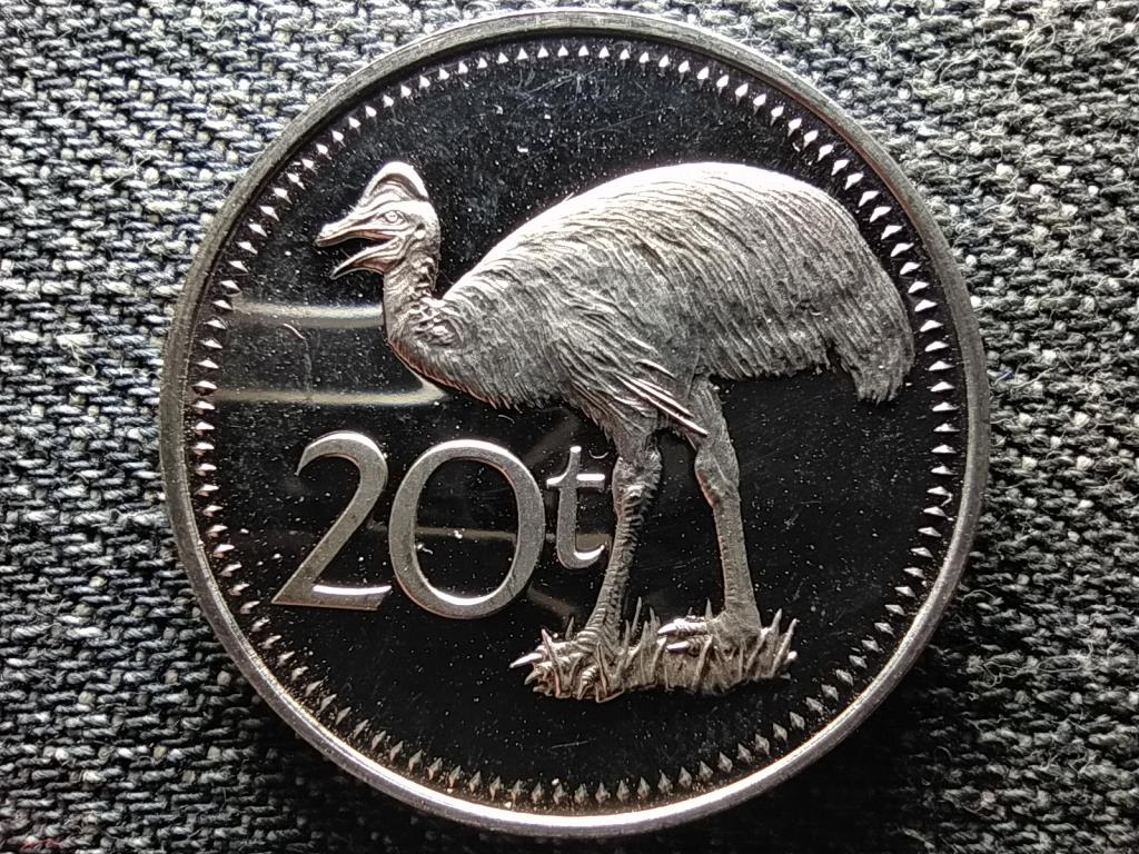 P&aacute;pua &Uacute;j-Guinea II. Erzs&eacute;bet (1975 - ) 20 toea