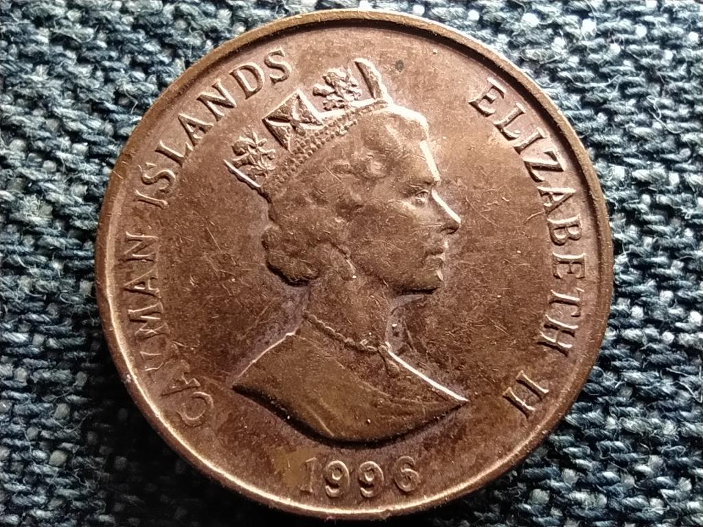 Kajm&aacute;n-szigetek II. Erzs&eacute;bet (1952-) kajm&aacute;n rig&oacute; 1 cent