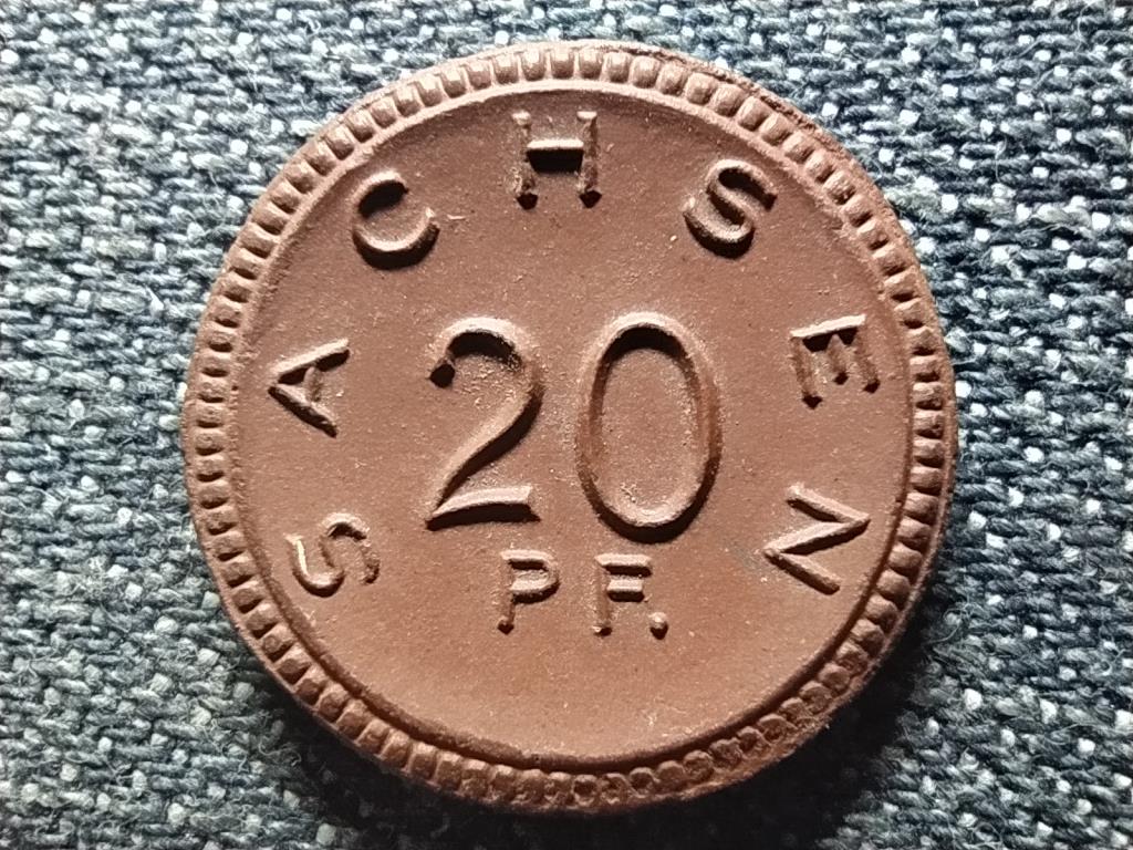 N&eacute;metorsz&aacute;g Sz&aacute;szorsz&aacute;g 20 Pfennig sz&uuml;ks&eacute;gp&eacute;nz