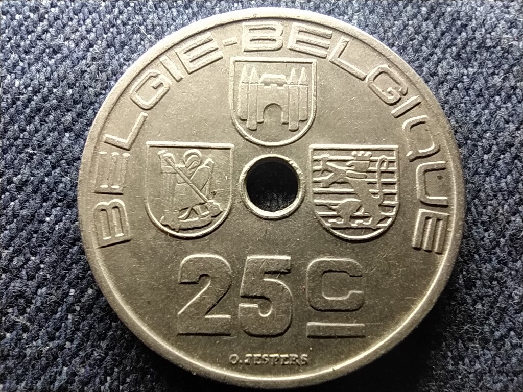 Belgium III. Lip&oacute;t (1934-1951) 25 centime (BELGIE-BELGIQUE)