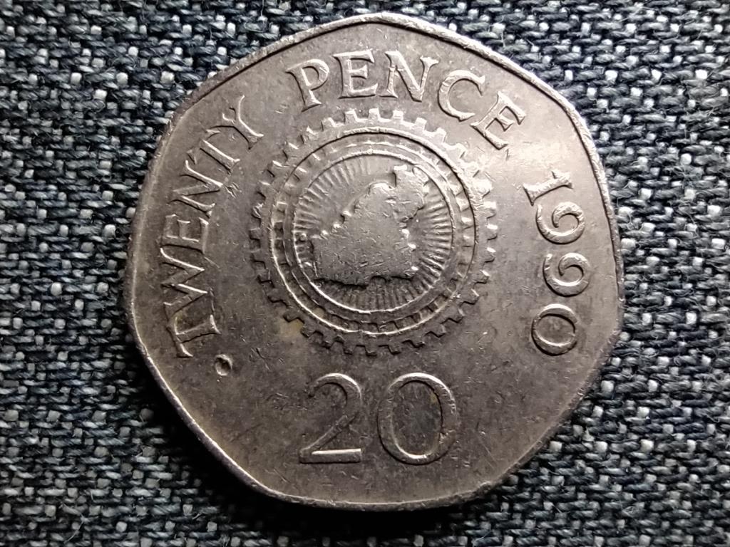 Guernsey II. Erzs&eacute;bet 20 penny