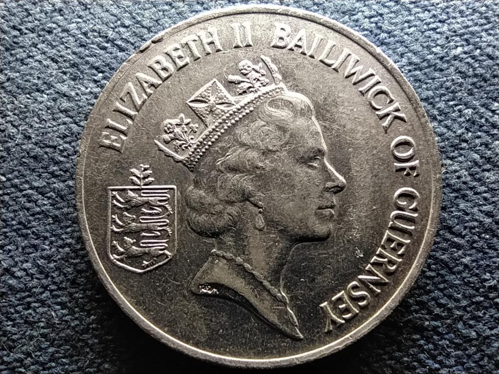 Guernsey II. Erzs&eacute;bet paradicsom pal&aacute;nta 10 penny