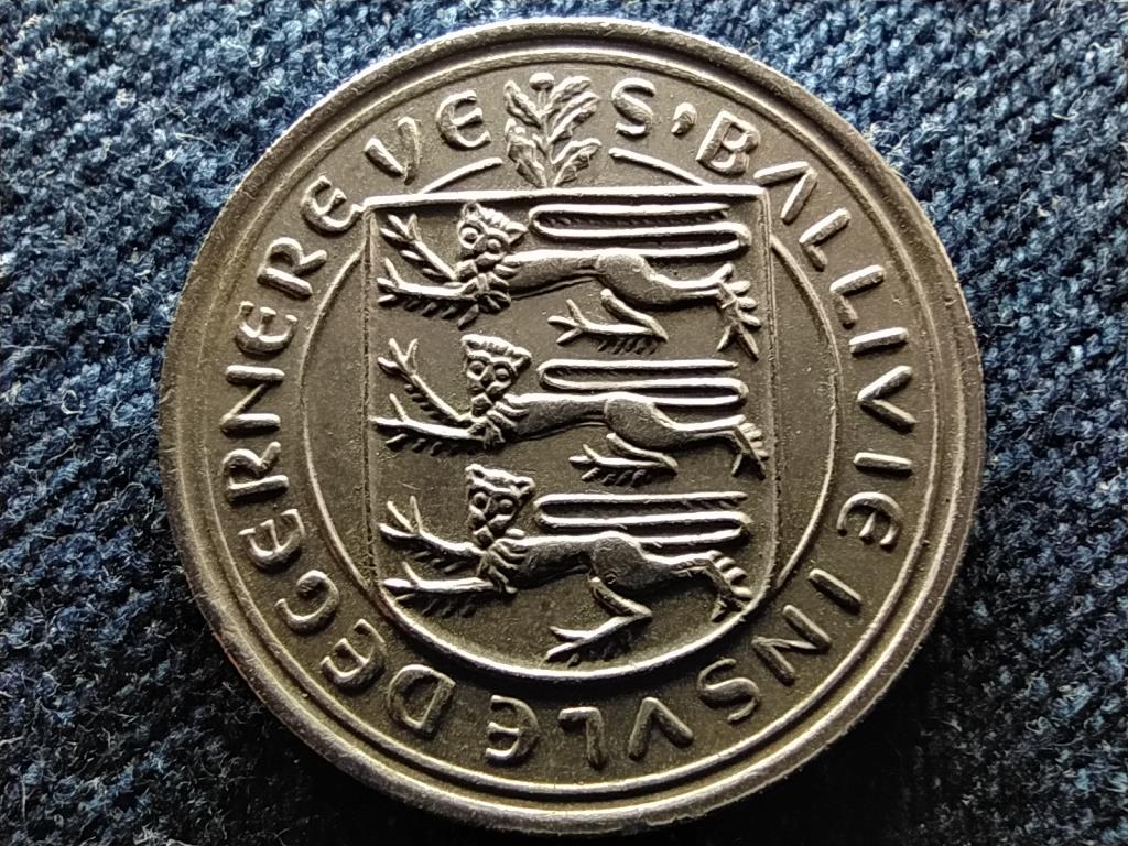 Guernsey II. Erzs&eacute;bet liliom 5 penny