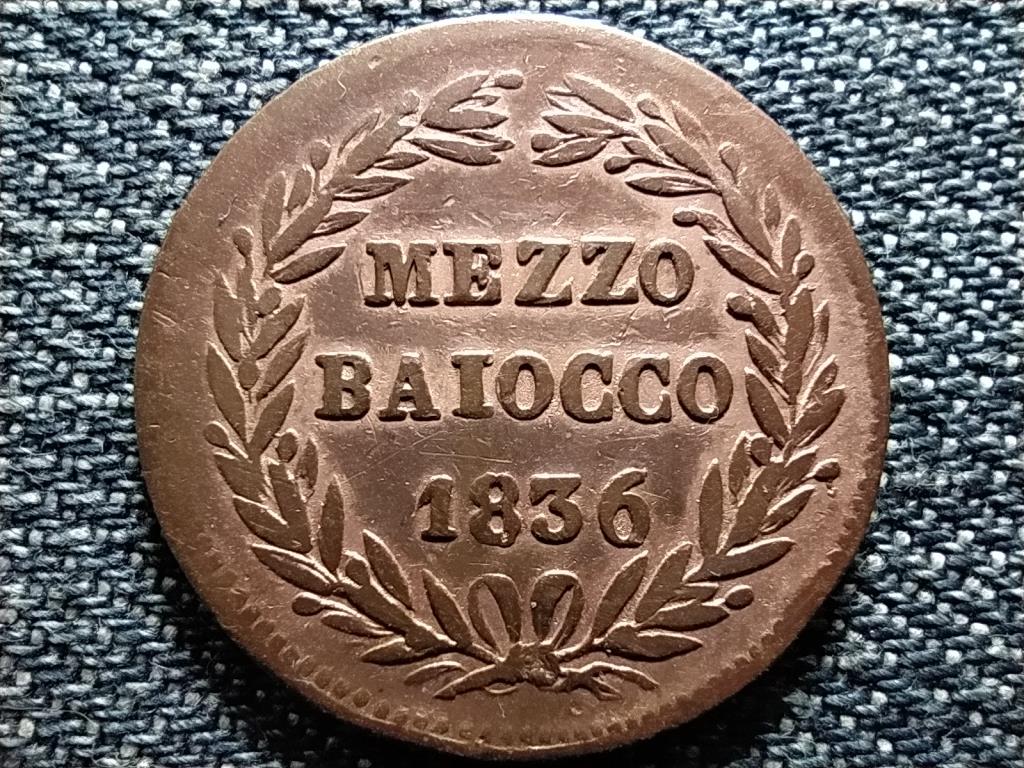 P&aacute;pai &aacute;llam XVI. Gergely 1/2 baiocco