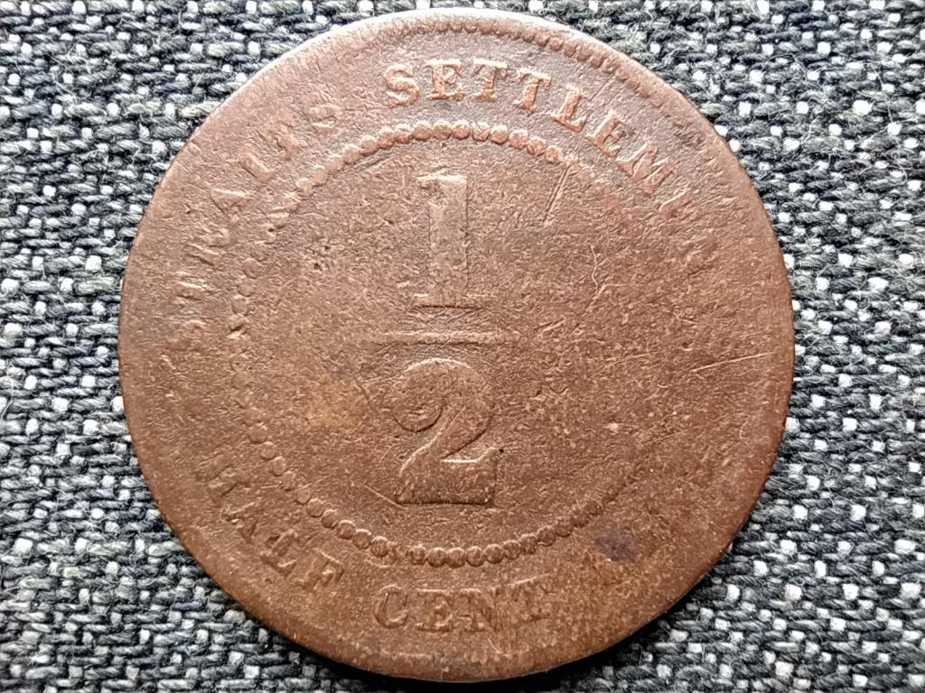 Malajzia Vikt&oacute;ria (1837-1901) 1/2 cent