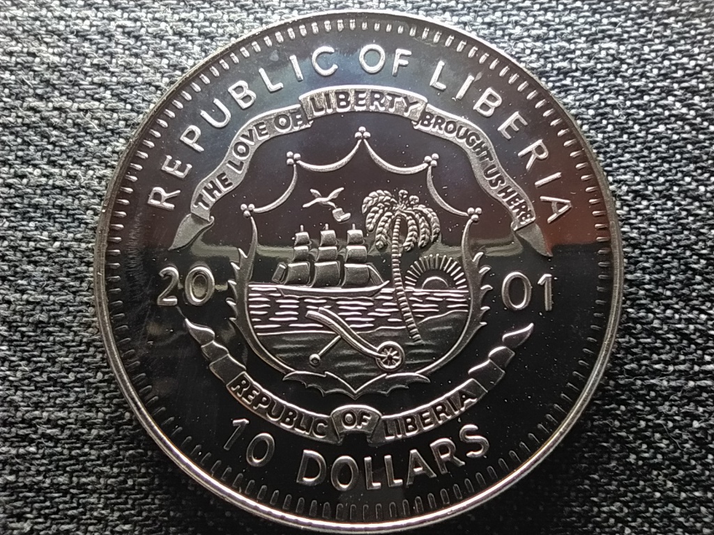 Lib&eacute;ria A szabads&aacute;g pillanatai Lib&eacute;ria alap&iacute;t&aacute;sa 1847 10 Doll&aacute;r