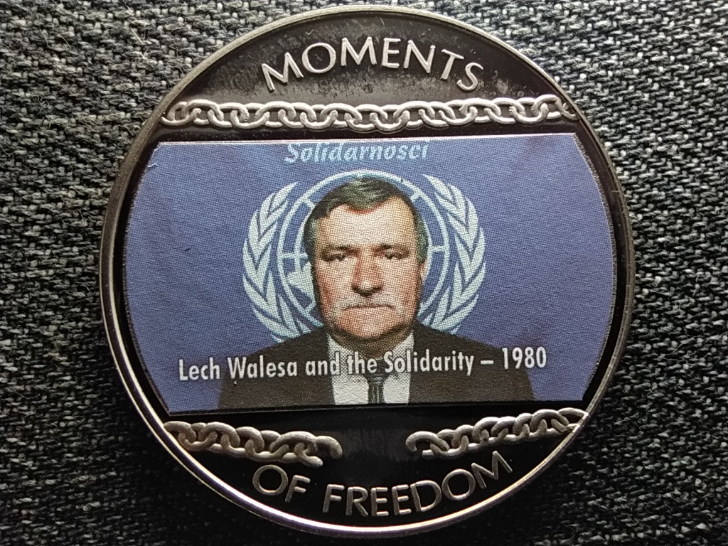 Lib&eacute;ria A szabads&aacute;g pillanatai Lech Walesa &eacute;s a szolidarit&aacute;s 1980 10 Doll&aacute;r