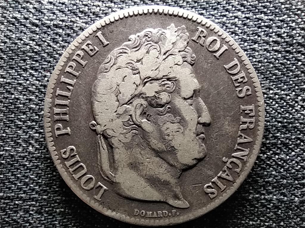 Franciaorsz&aacute;g I. Lajos F&uuml;l&ouml;p (1830-1848) ez&uuml;st 5 frank