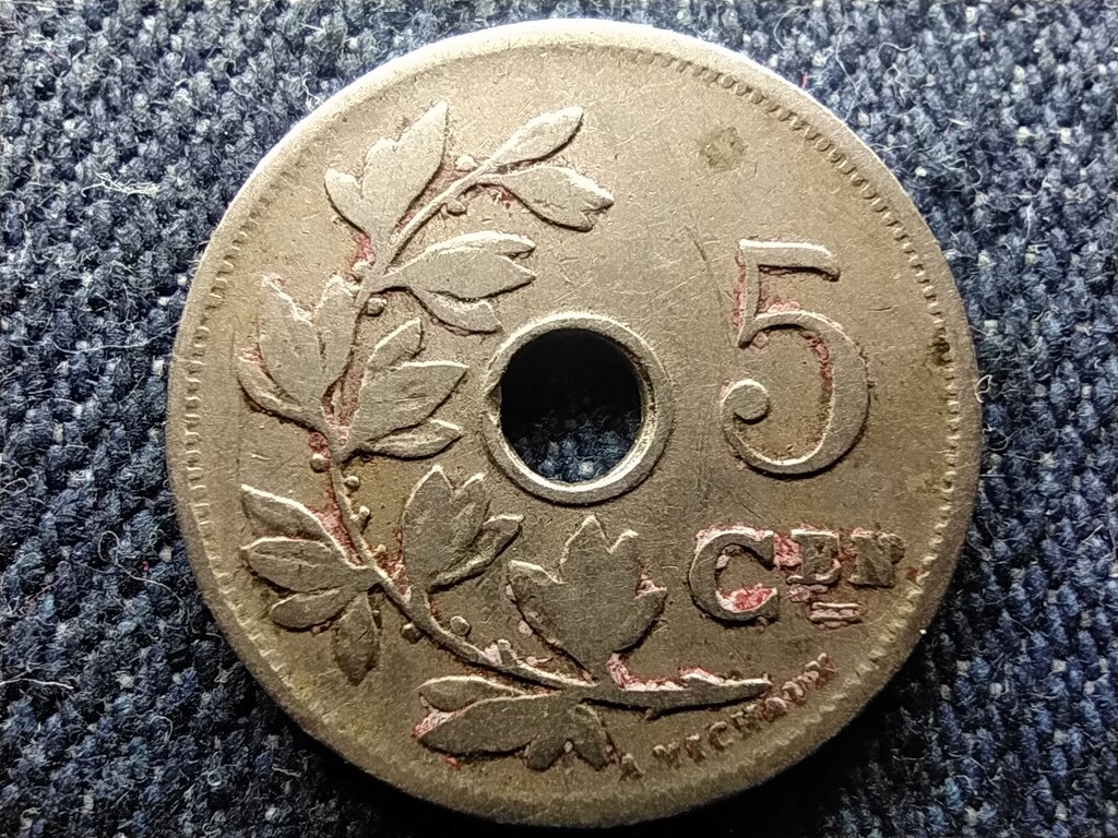 Belgium II. Lip&oacute;t (1865-1909) 5 centime (holland felirat)