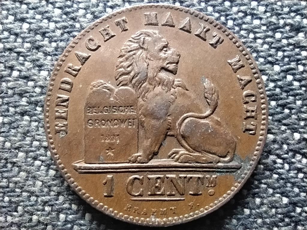 Belgium II. Lip&oacute;t (1865-1909) 1 centime (holland felirat)