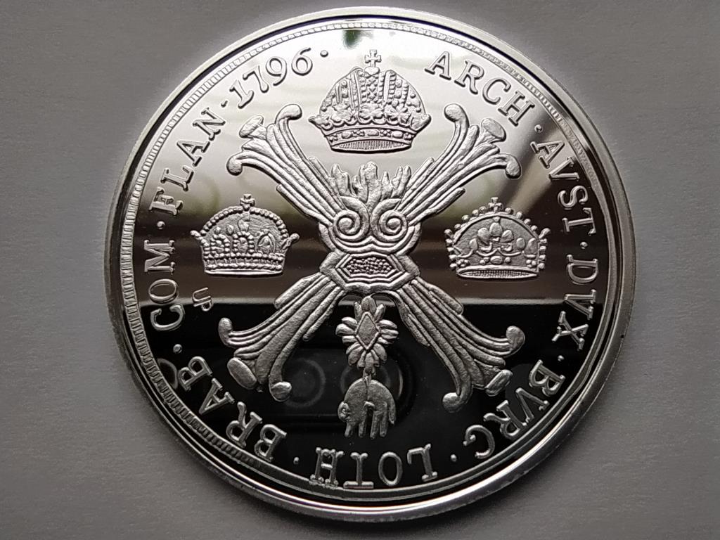 Magyar tall&eacute;rok ut&aacute;nveretben II. Ferenc tall&eacute;rja 1796 .999 ez&uuml;st