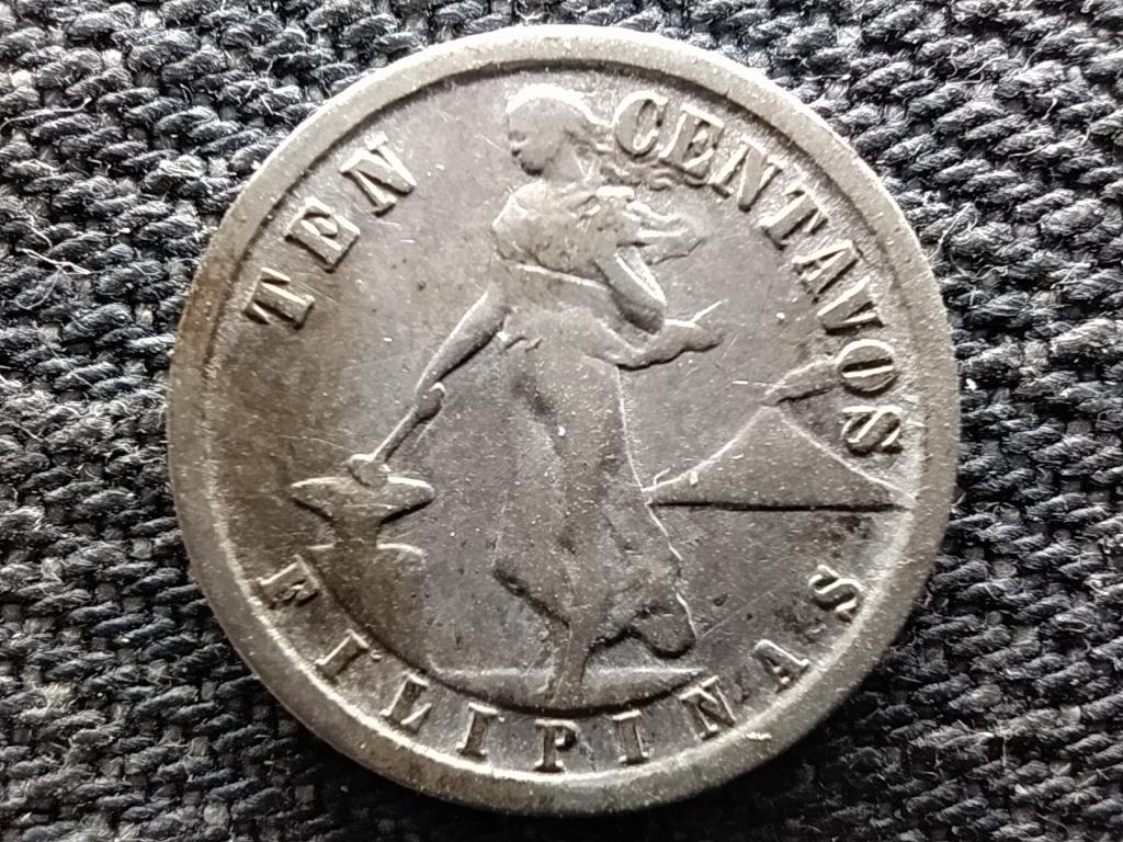 F&uuml;l&ouml;p-szigetek USA fennhat&oacute;s&aacute;g (1901-1935) .750 ez&uuml;st 10 centavo