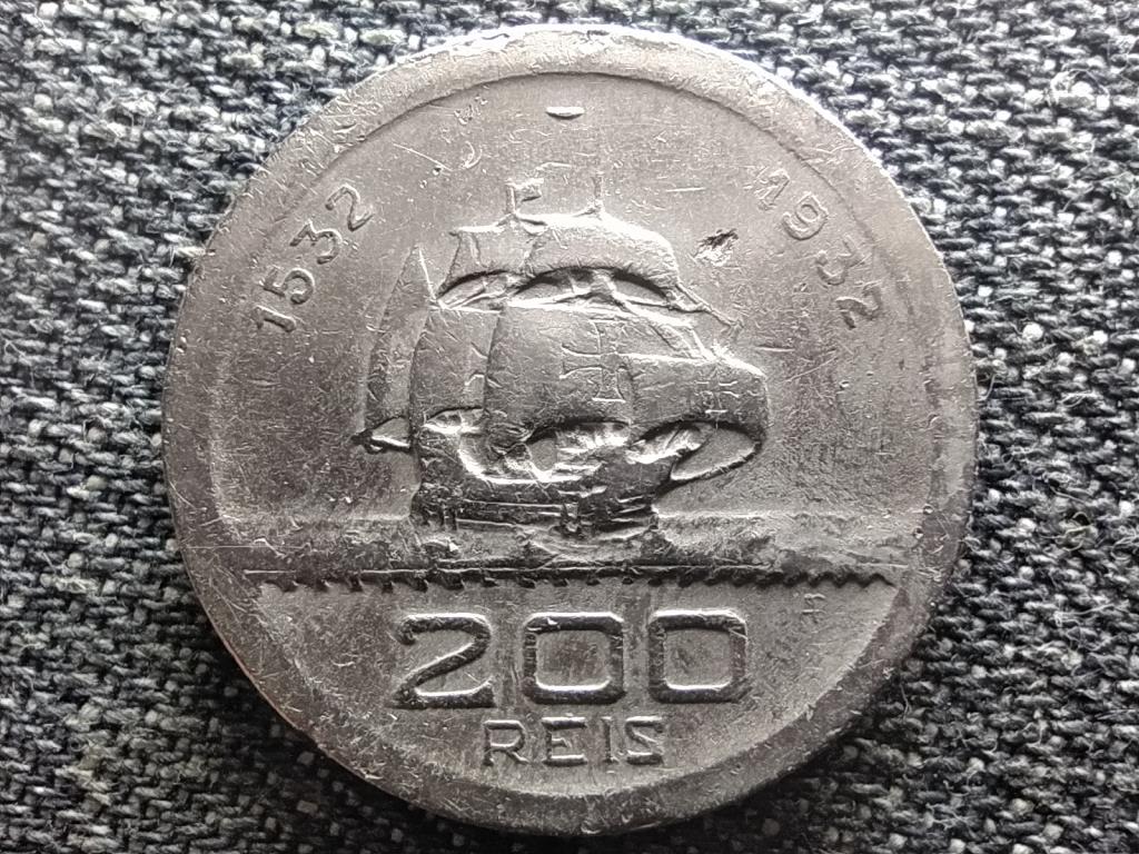 Braz&iacute;lia 400 &eacute;ves a gyarmatos&iacute;t&aacute;s 200 reis