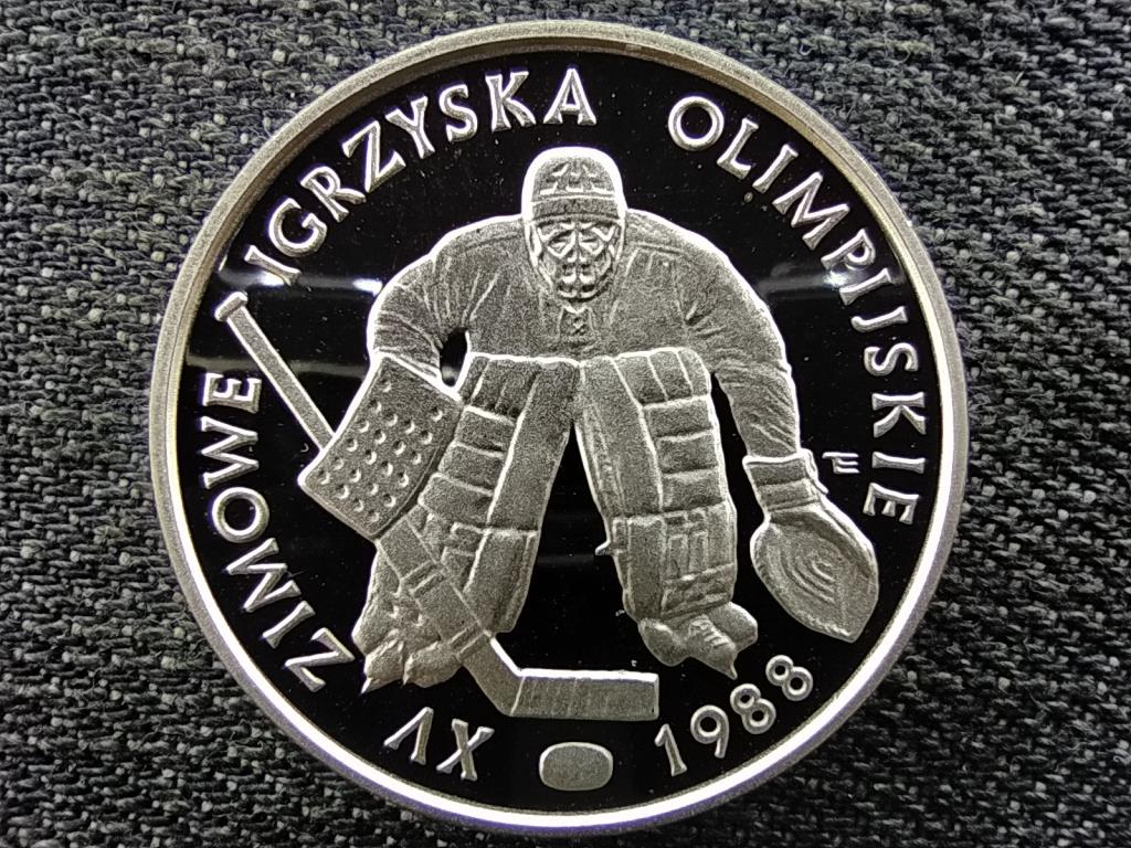 Lengyelorsz&aacute;g Calgary t&eacute;li olimpia hoki .750 ez&uuml;st 500 Zloty