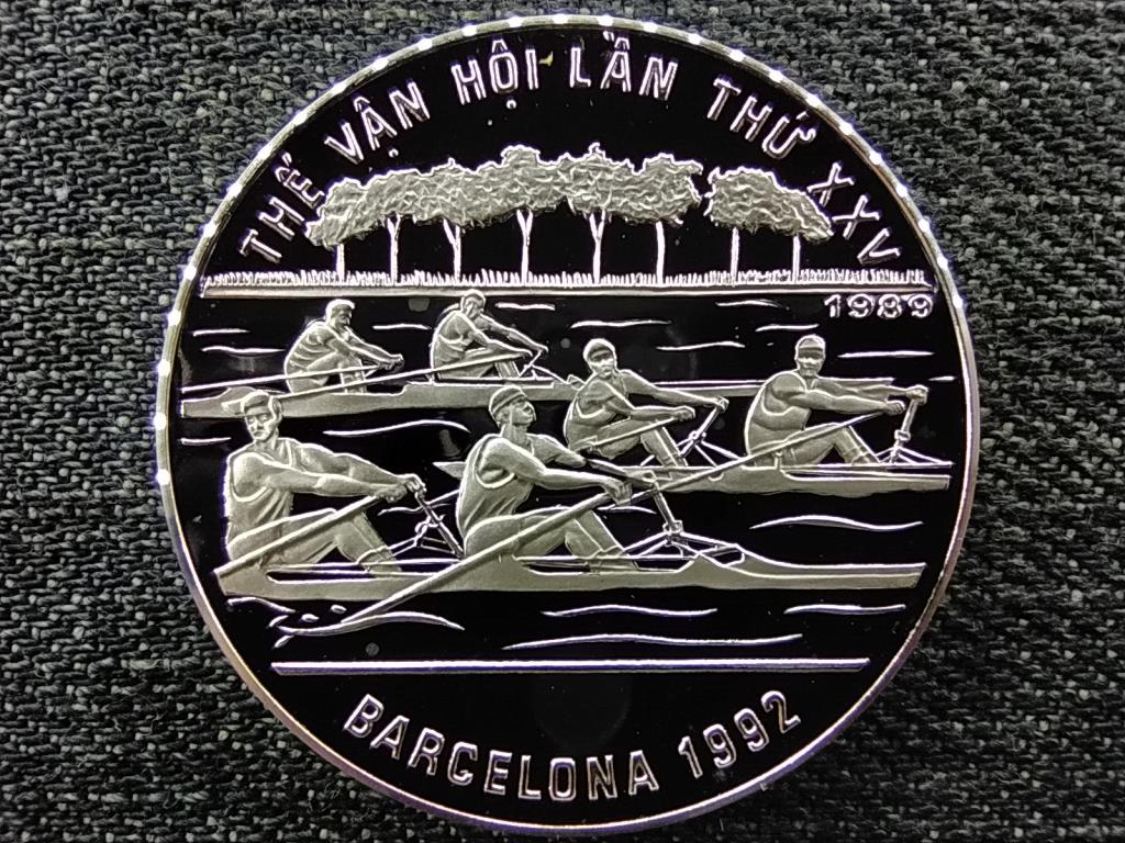 Vietn&aacute;m Ny&aacute;ri Olimpia Barcelona 1992 evez&eacute;s .999 ez&uuml;st 100 Dong