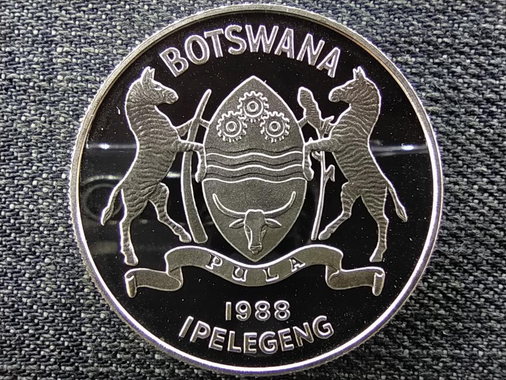 Botswana Ny&aacute;ri olimpia 1988 fut&oacute;k .925 ez&uuml;st 5 Pula