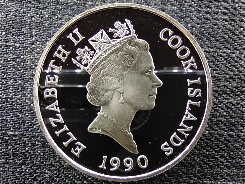 Cook-szigetek Ny&aacute;ri Olimpia Barcelona 1992 fut&oacute; .925 ez&uuml;st 50 Doll&aacute;r