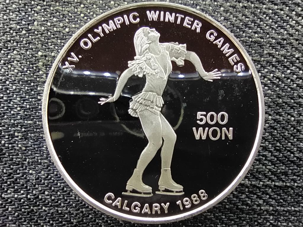 &Eacute;szak-Korea T&eacute;li olimpia Calgary 1988 műkorcsolya .999 ez&uuml;st 500 von