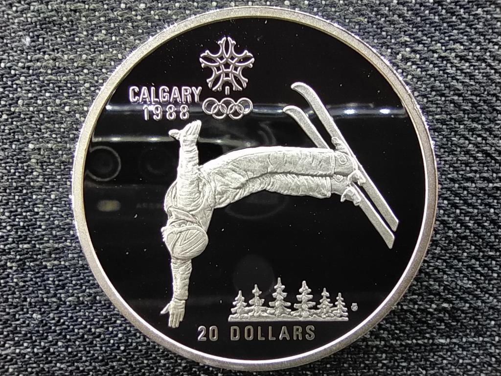 Kanada T&eacute;li olimpia Calgary szabadst&iacute;lus&uacute; s&iacute;el&eacute;s .925 ez&uuml;st 20 Doll&aacute;r