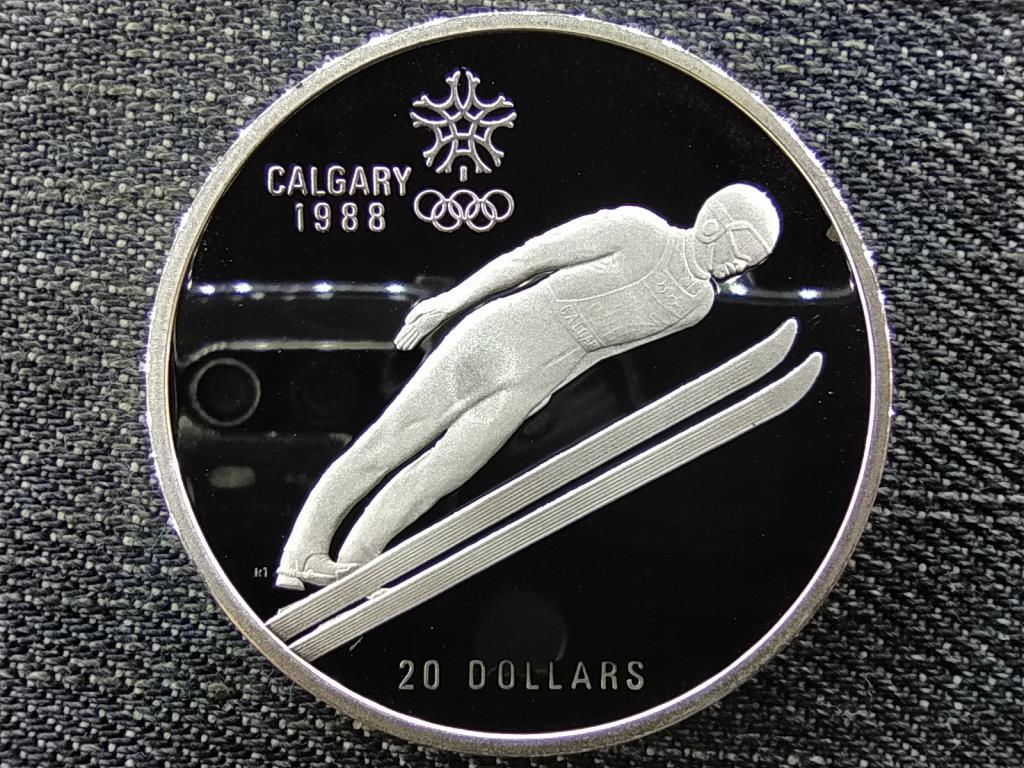 Kanada T&eacute;li olimpia Calgary s&iacute;ugr&aacute;s .925 ez&uuml;st 20 Doll&aacute;r
