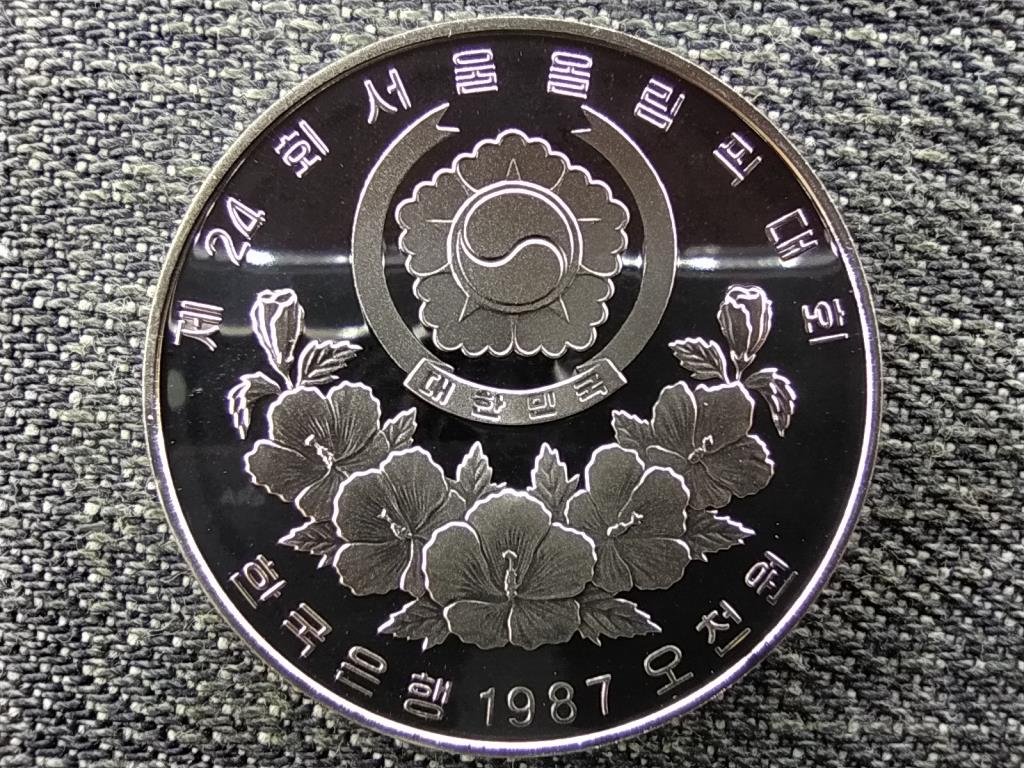 D&eacute;l-Korea Olimpiai J&aacute;t&eacute;kok Sz&ouml;ulban 1988 Taekwondo .925 ez&uuml;st 5000 won