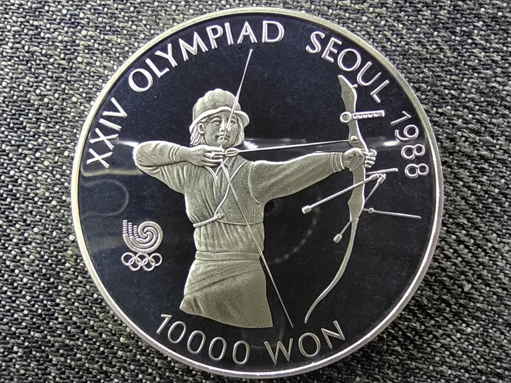 D&eacute;l-Korea Olimpiai J&aacute;t&eacute;kok Sz&ouml;ulban 1988 &Iacute;j&aacute;szat .925 ez&uuml;st 10000 won