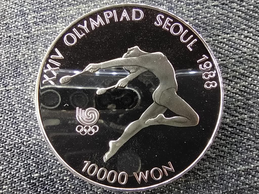 D&eacute;l-Korea Olimpiai J&aacute;t&eacute;kok Sz&ouml;ulban 1988 Ritmikus gimnasztika .925 ez&uuml;st 10000 won