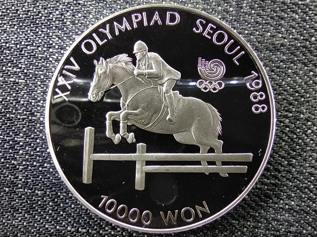 D&eacute;l-Korea Olimpiai J&aacute;t&eacute;kok Sz&ouml;ulban 1988 D&iacute;jugrat&aacute;s .925 ez&uuml;st 10000 won