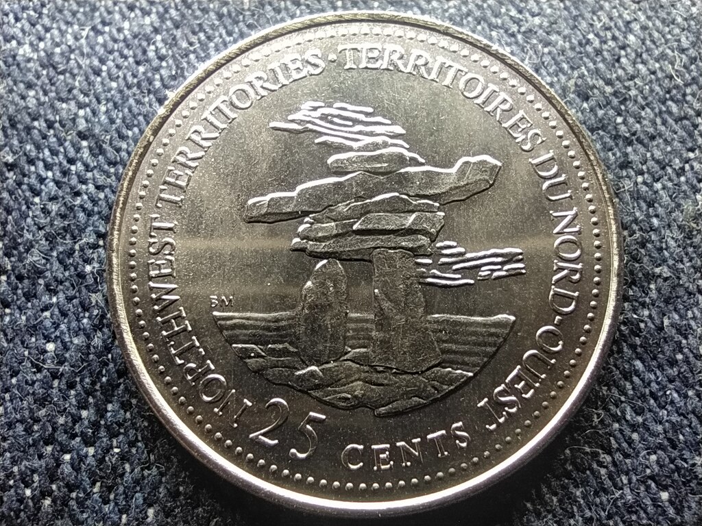 Kanada 125 &eacute;ves az &Aacute;llamsz&ouml;vets&eacute;g &Eacute;szaknyugati Ter&uuml;letek 25 Cent