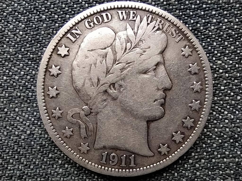 USA Barber f&eacute;l doll&aacute;r .900 ez&uuml;st 1/2 Doll&aacute;r