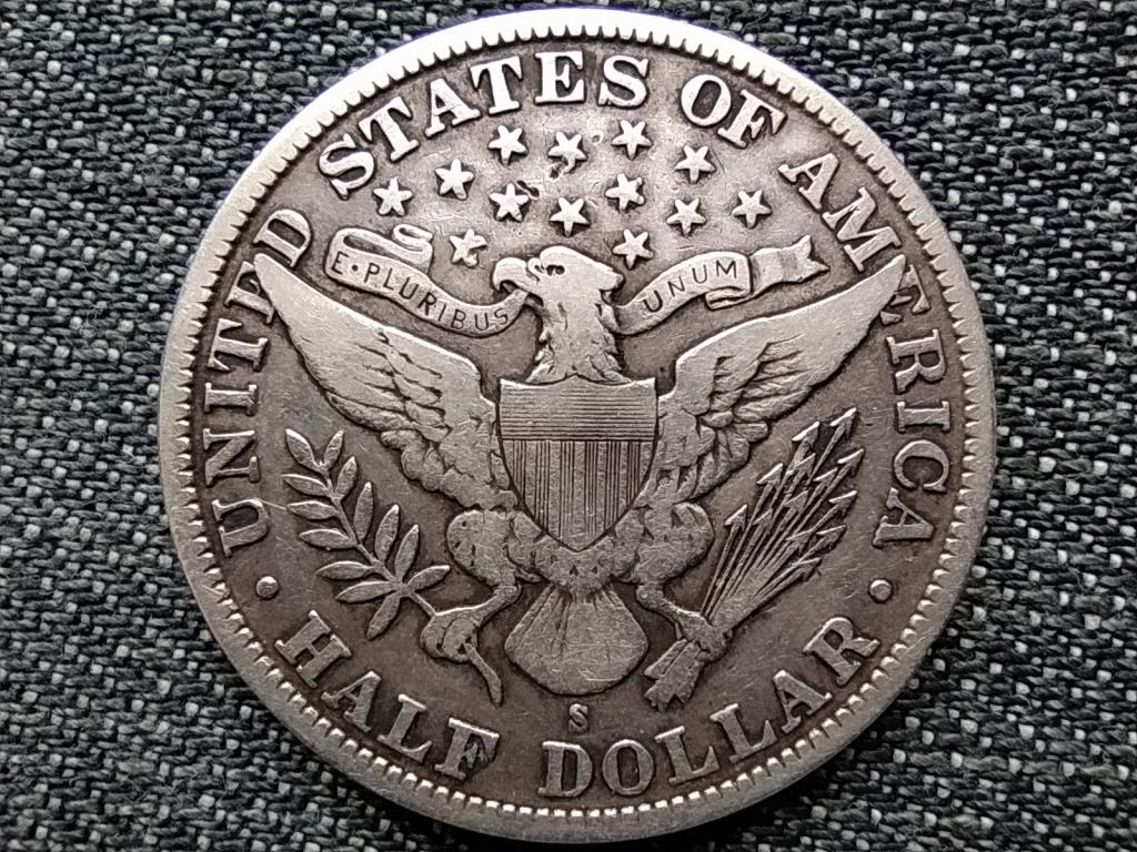 USA Barber f&eacute;l doll&aacute;r .900 ez&uuml;st 1/2 Doll&aacute;r