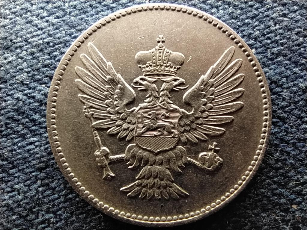 Montenegr&oacute; I. Mikl&oacute;s (1860-1918) 20 para