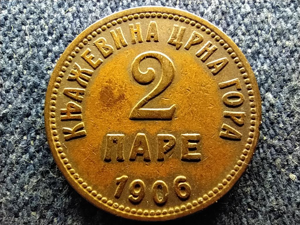 Montenegr&oacute; I. Mikl&oacute;s (1860-1918) 2 para