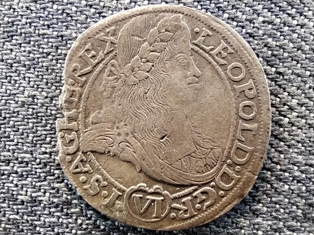 N&eacute;met-R&oacute;mai Birodalom Leopold I. cs&aacute;sz&aacute;r (1658-1705) ez&uuml;st 6 krajc&aacute;r