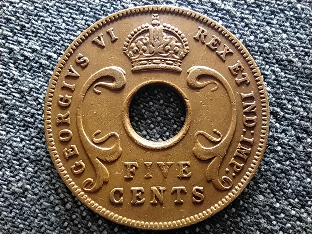 Brit-Kelet-Afrika VI. Gy&ouml;rgy (1936-1952) 5 cent