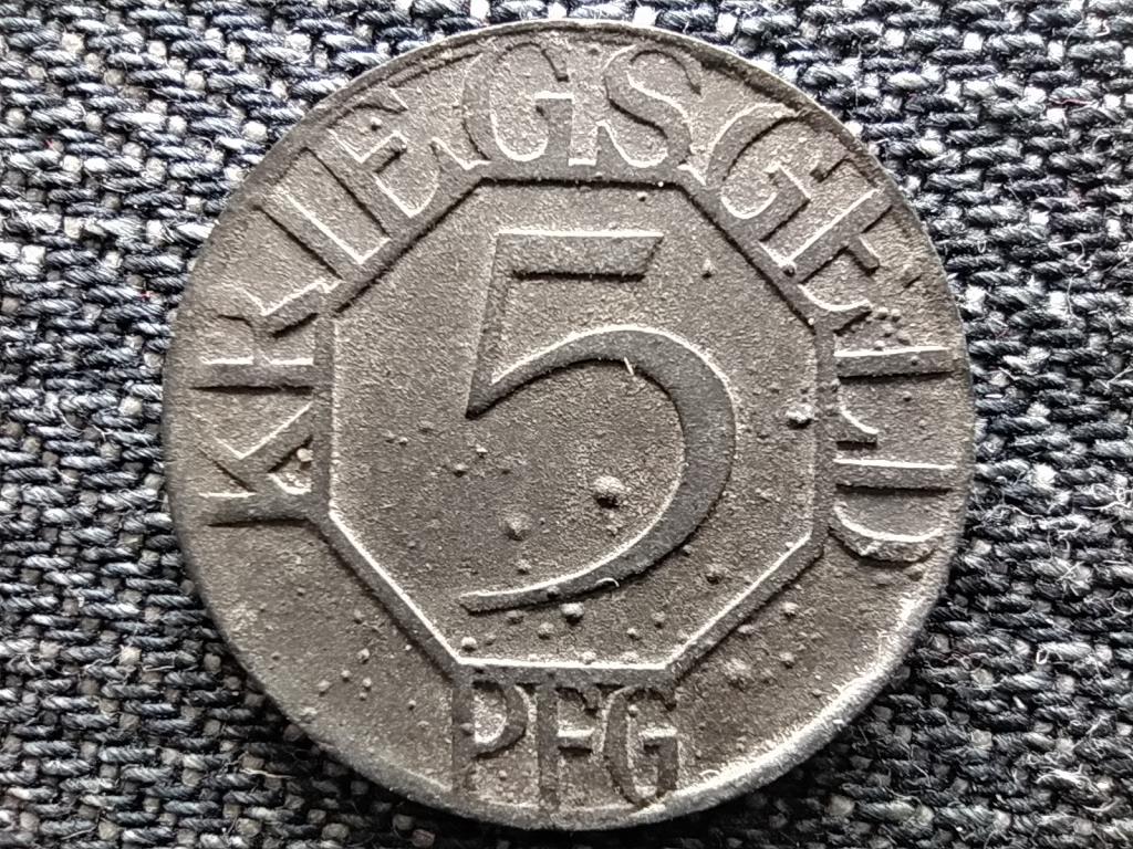 Poroszorsz&aacute;g Dortmund v&aacute;rosa 5 Pfennig sz&uuml;ks&eacute;gp&eacute;nz