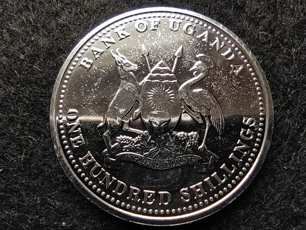 Uganda afrikai bika 100 shilling
