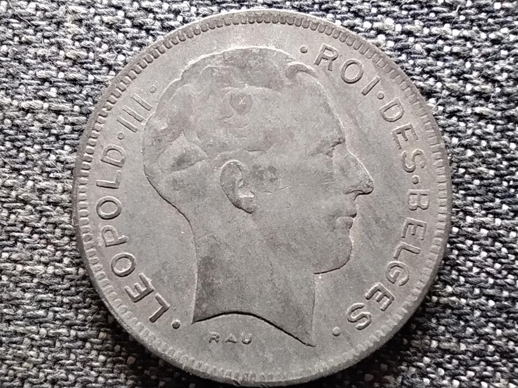Belgium III. Lip&oacute;t (1934-1951) 5 Frank francia sz&ouml;veg