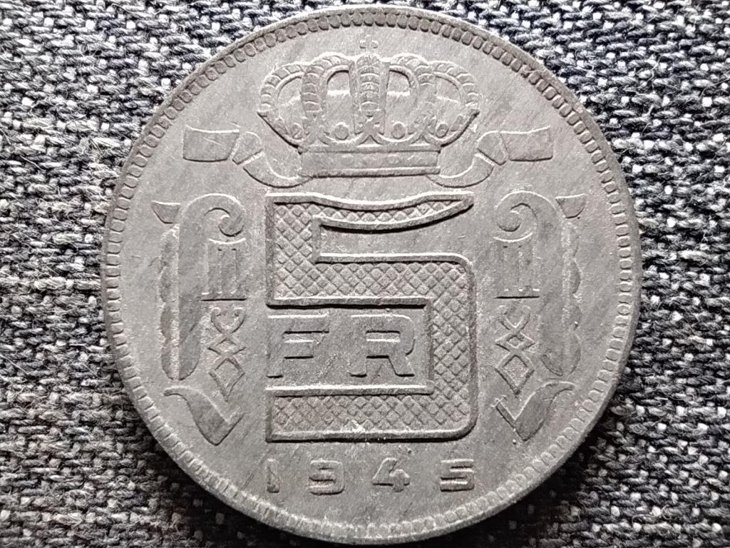 Belgium III. Lip&oacute;t (1934-1951) 5 Frank francia sz&ouml;veg