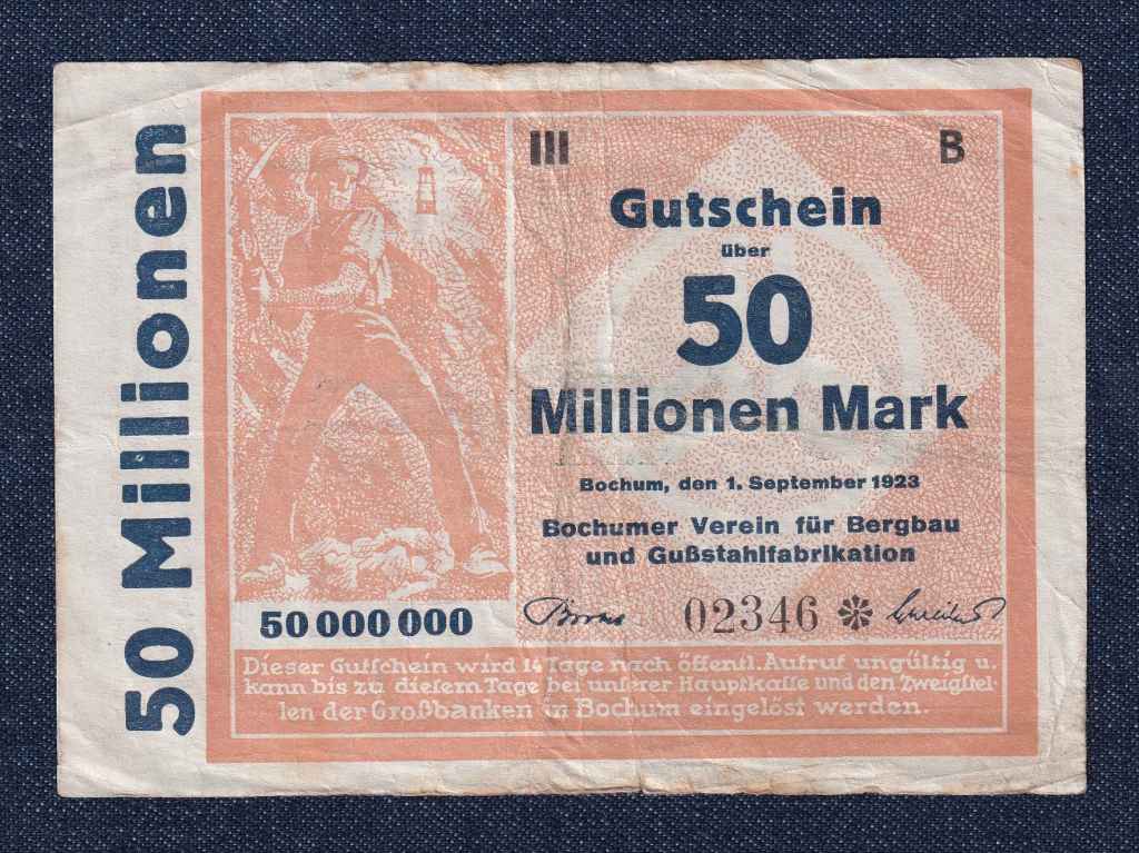 N&eacute;metorsz&aacute;g Bochum 50 milli&oacute; M&aacute;rka sz&uuml;ks&eacute;gp&eacute;nz