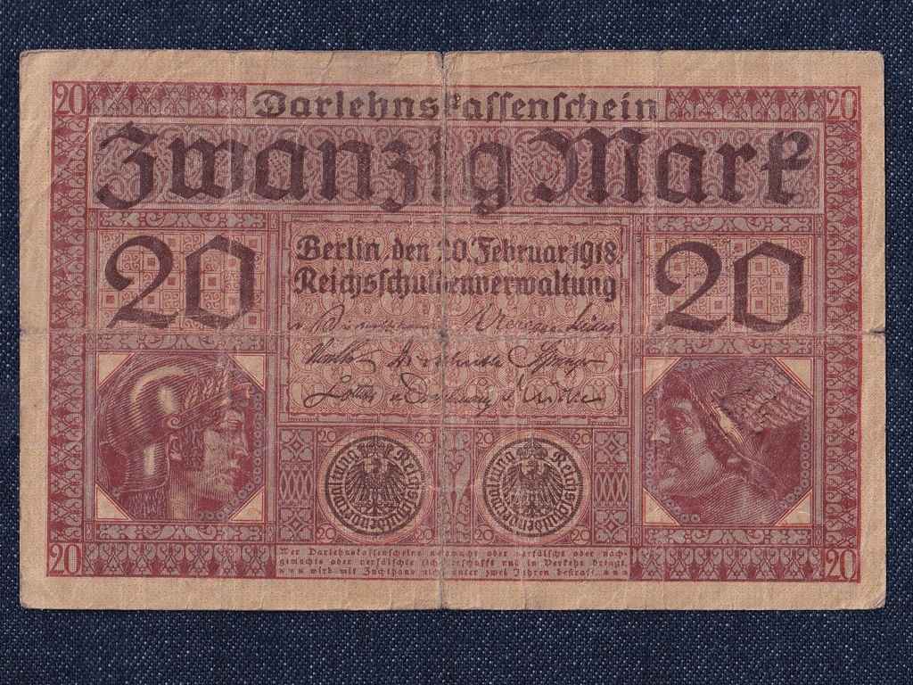 N&eacute;metorsz&aacute;g M&aacute;sodik Birodalom (1871-1918) 20 M&aacute;rka bankjegy