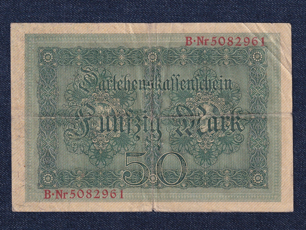 N&eacute;metorsz&aacute;g M&aacute;sodik Birodalom (1871-1918) pap&iacute;r 50 M&aacute;rka bankjegy
