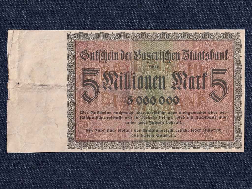 N&eacute;metorsz&aacute;g M&uuml;nchen 5 milli&oacute; M&aacute;rka sz&uuml;ks&eacute;gp&eacute;nz